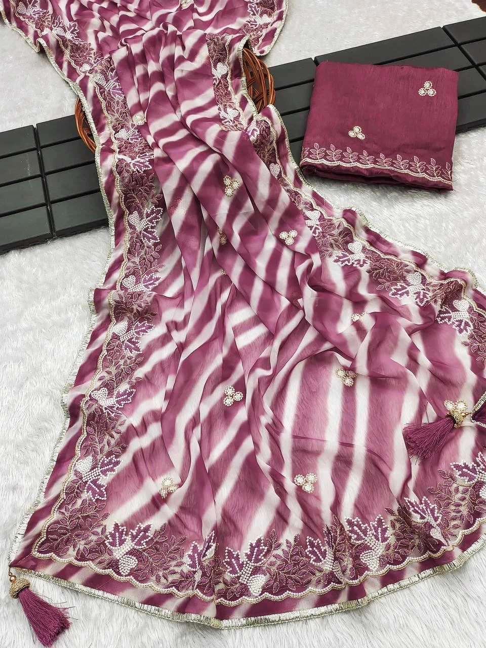 Vardan Ethnic Bt-1232 Georgette Wholesale Fancy Sarees Catalog — Wholesale Sarees, MPA wholesale from Surat — view 6